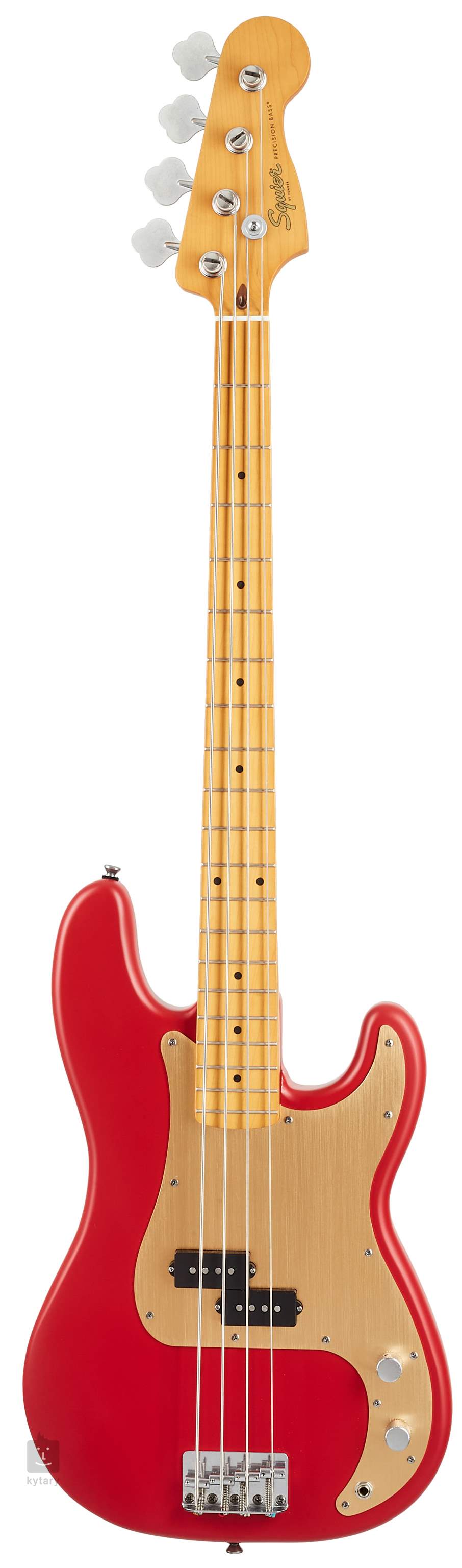 FENDER SQUIER 40th Ann. Precision Bass® VE MN Satin Dakota Red Electric Bass  Guitar