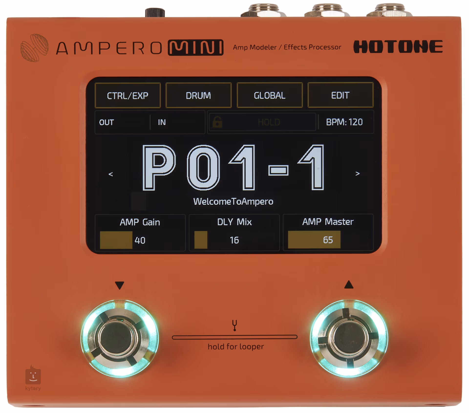 HOTONE Ampero Mini Orange Guitar MultiEffect Kytary.ie