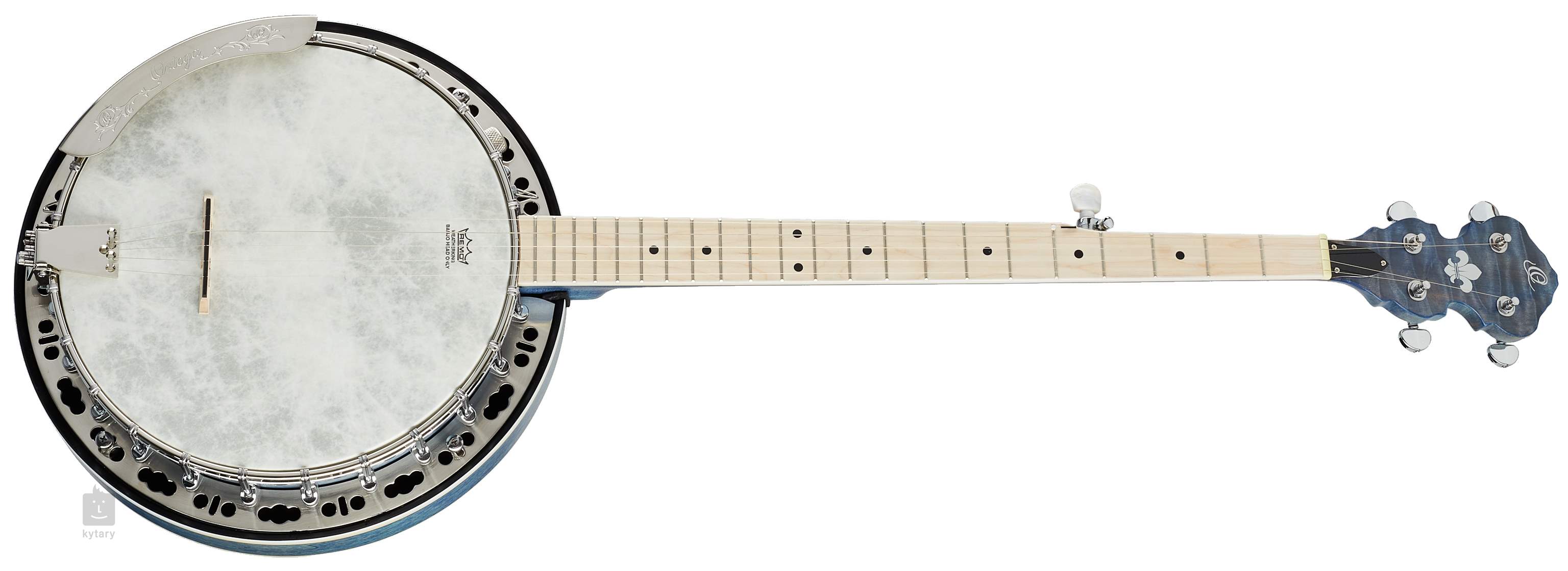 Ortega Falcon Series 5-String Banjo, Transparent Green