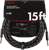 FENDER Deluxe Series 15' Instrument Cable Black Tweed