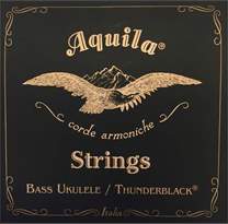 AQUILA 140U - Thunderblack, Bass Ukulele, 4-String
