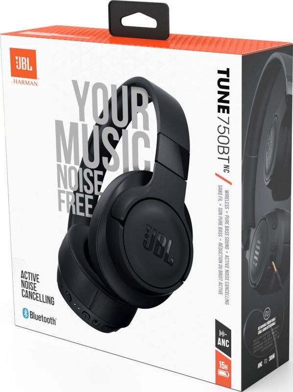 JBL Tune 750BTNC Black Cuffie