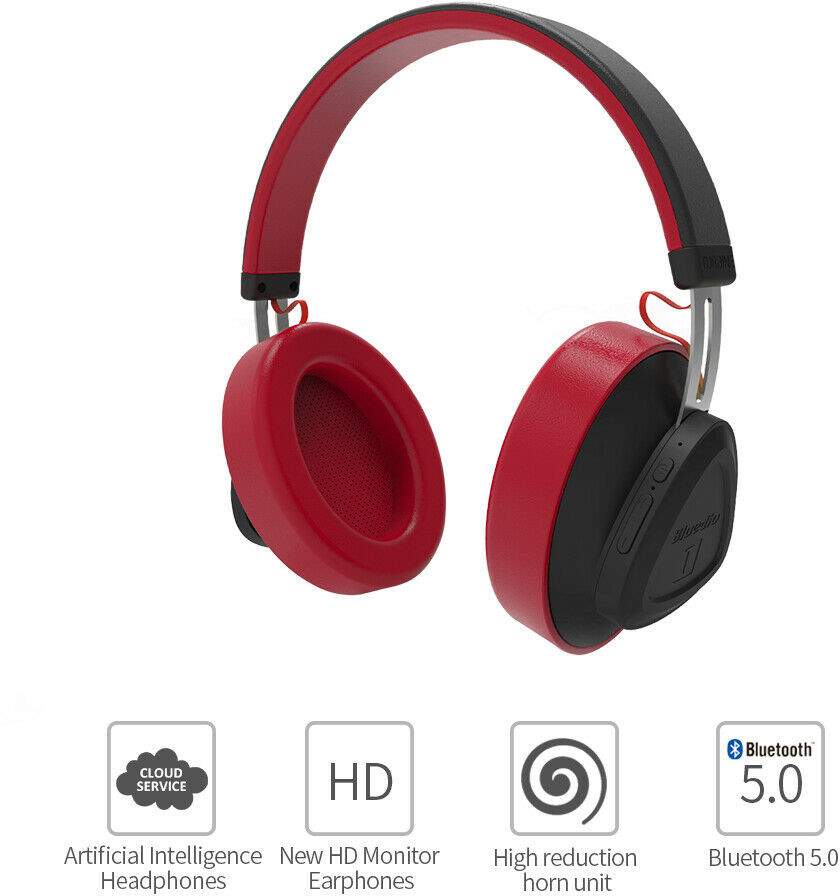 BLUEDIO TM Red Cuffie wireless