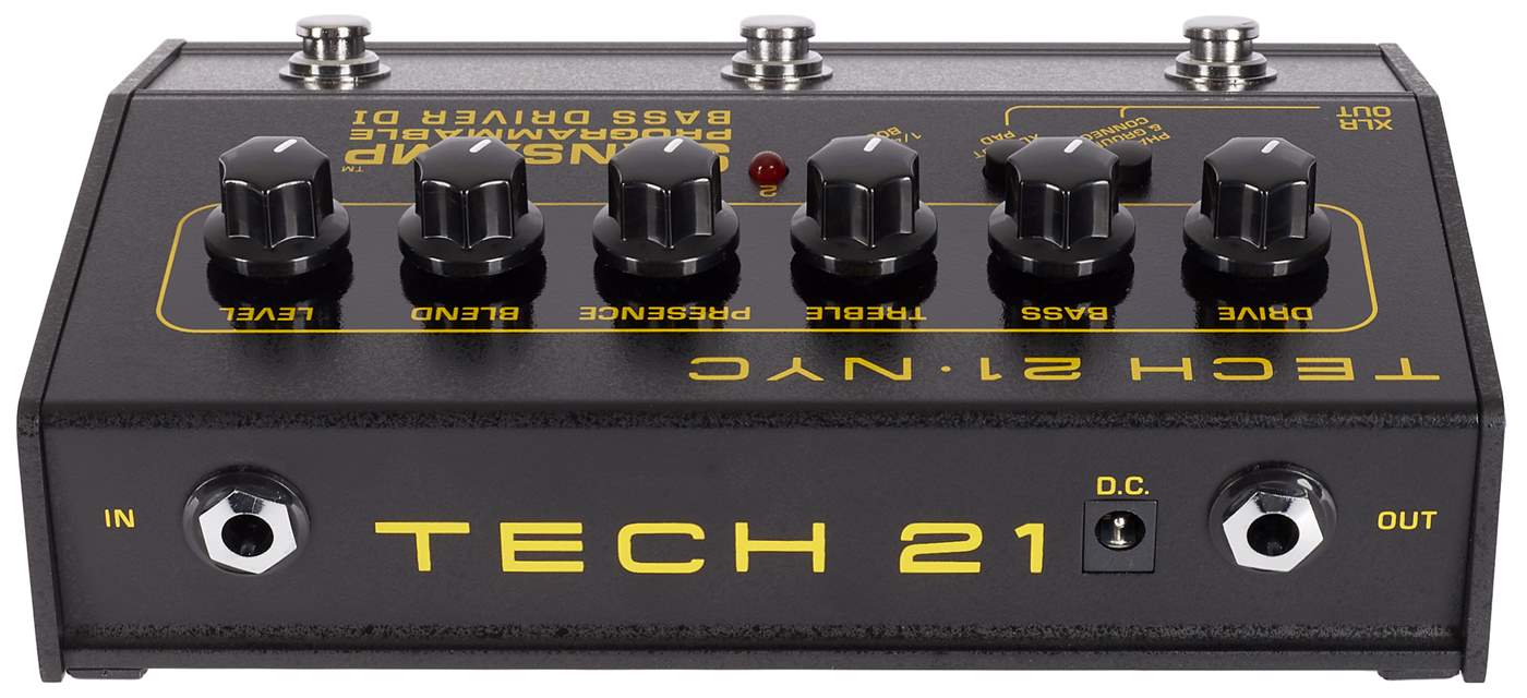 TECH 21 Bass Driver D.I. Programmable Preamplificatore per basso e DI Box |  Kytary.it