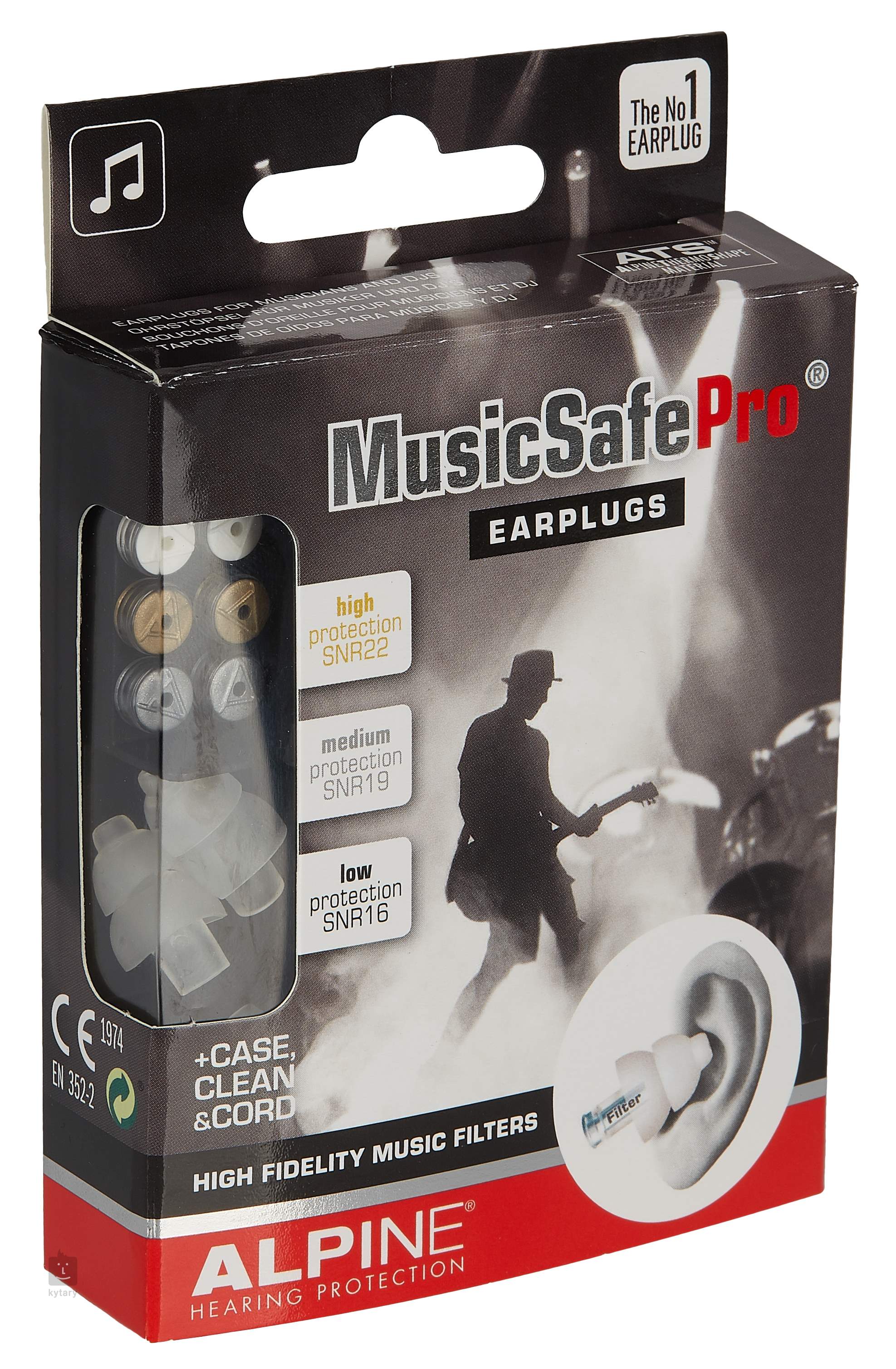 Kit di Tappi Trasparenti per Orecchie Alpine MusicSafe Pro 2019 Transparent 