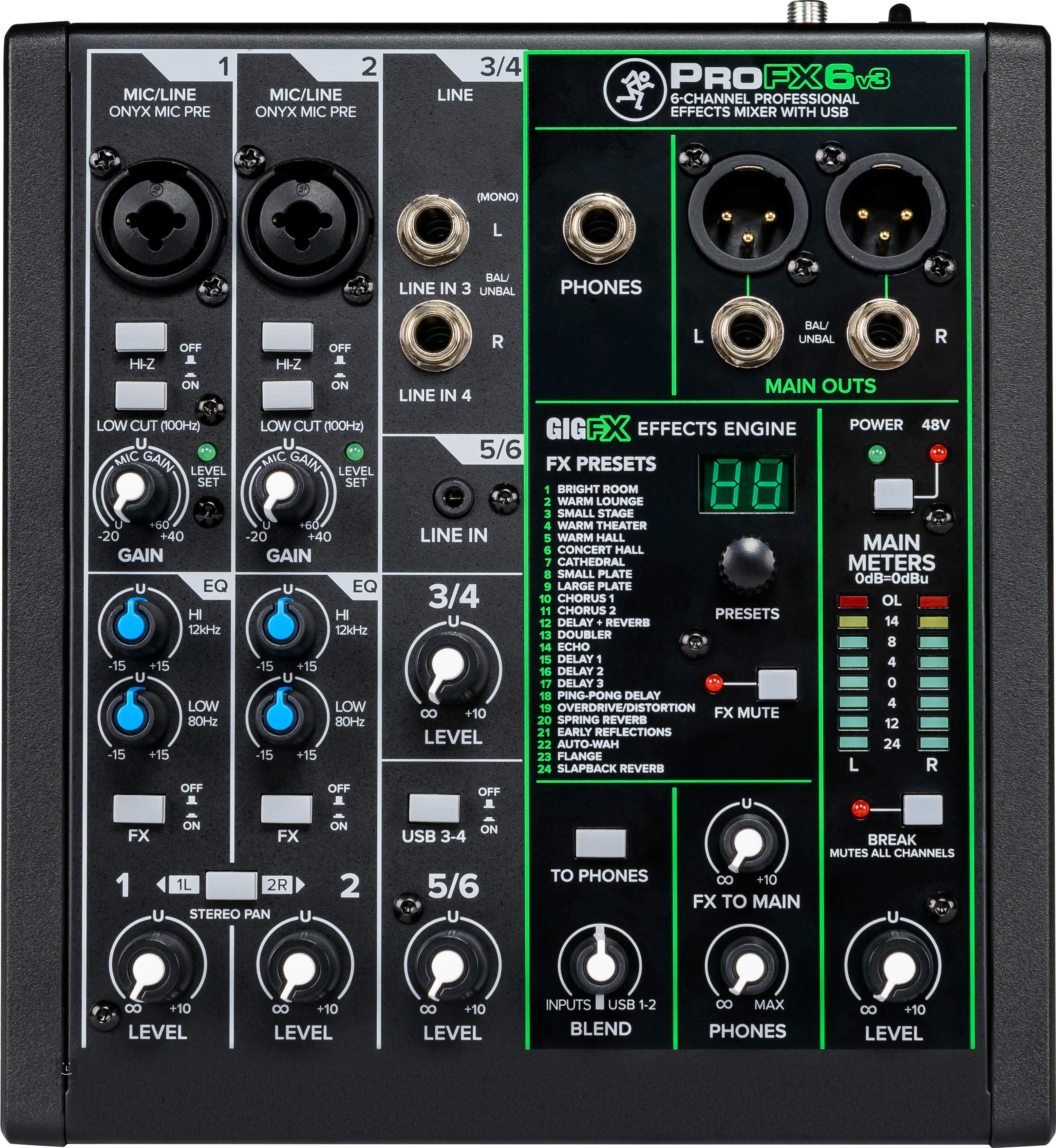 MACKIE ProFX6v3 Mixer analogico Kytary.it