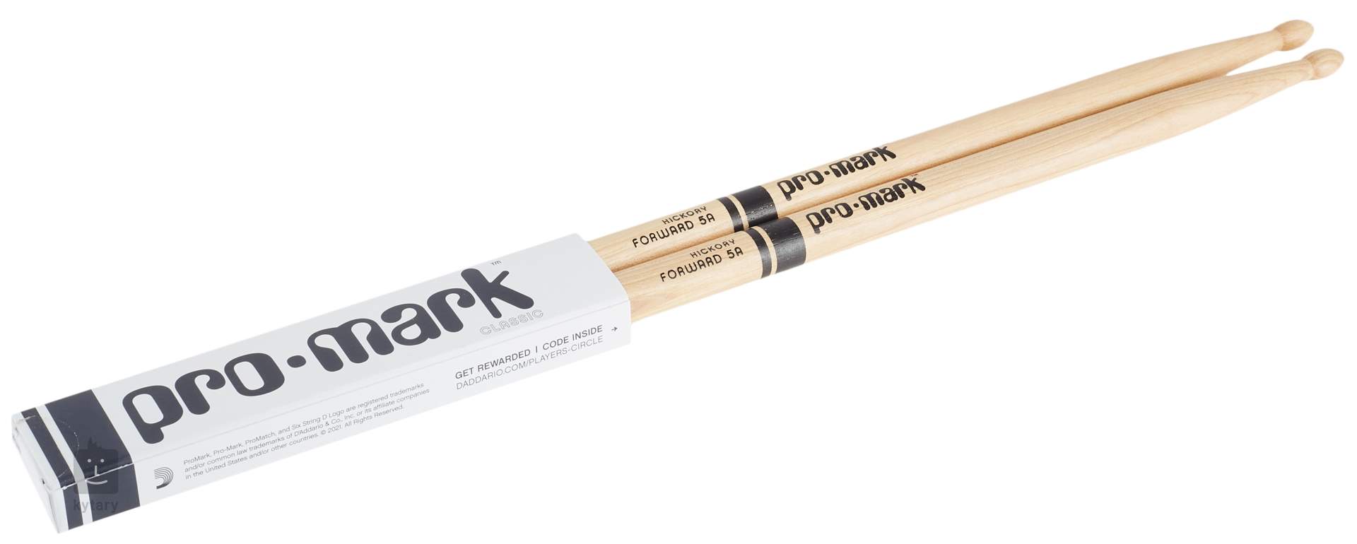 PROMARK Classic 5A Forward American Hickory Bacchette in hickory