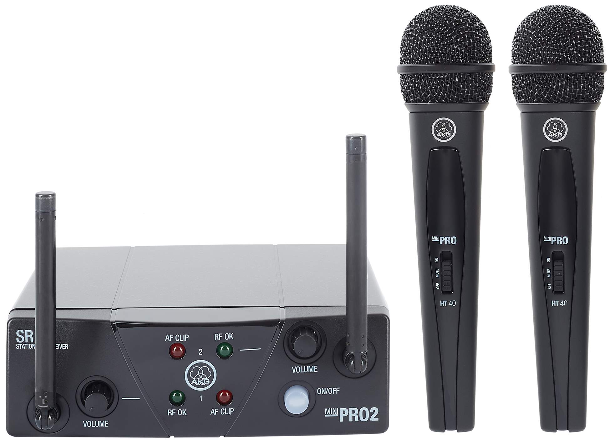 ricevitore coppia microfoni wireless ISM 2/3 AKG AKG WMS 40 MINI DUAL VOCAL SET 