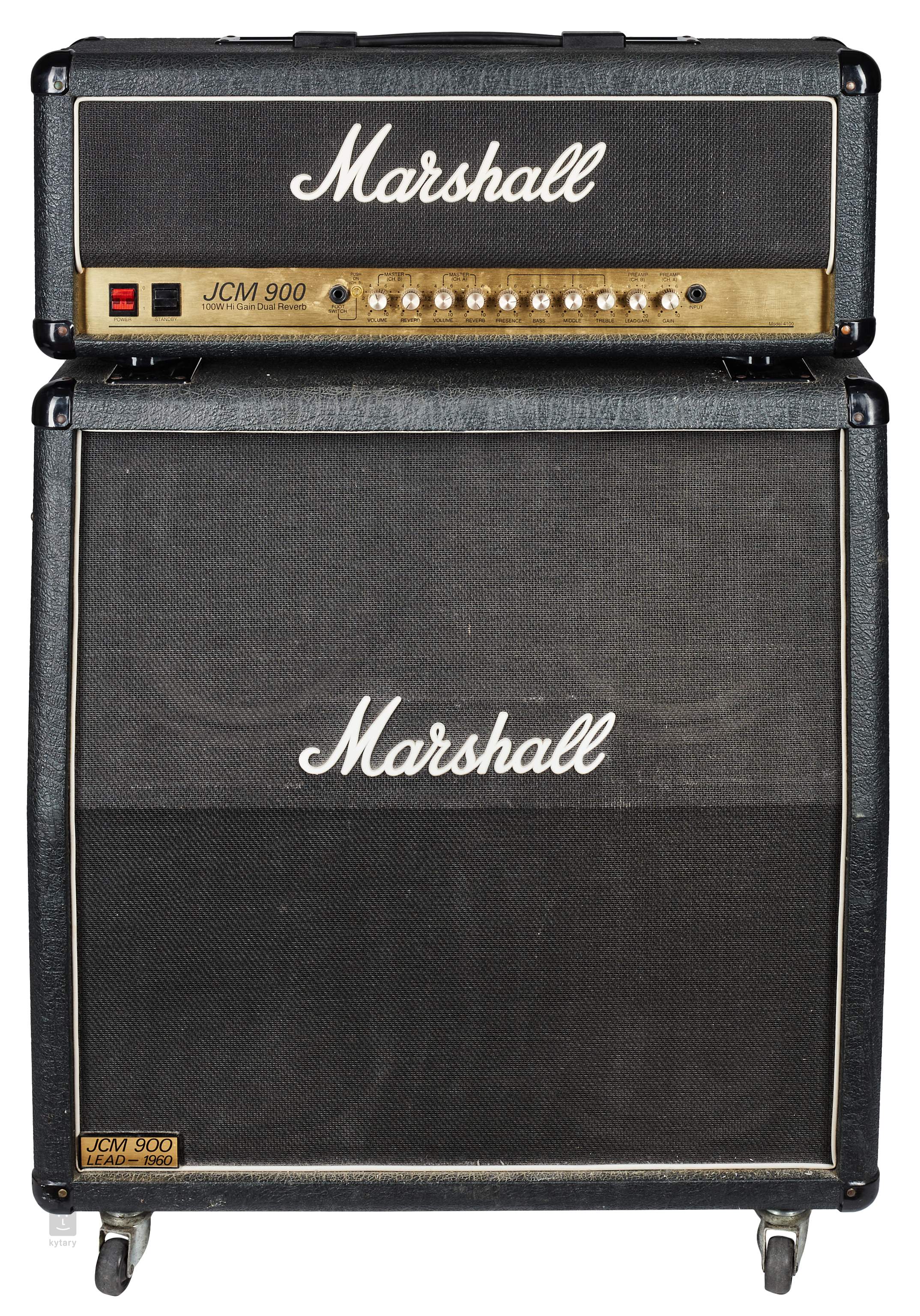 MARSHALL 90s JCM 900 Amp+Box A 4x12 Stack Amplificatore valvolare per  chitarra con cassa