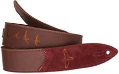 PRS Premium Leather Strap Burgundy Birds