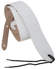 Perri's Leathers 2182 Basic Leather White - Gitaarband