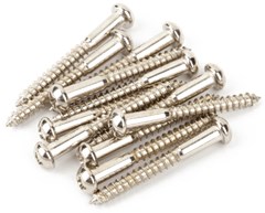 Fender Vintage-Style Stratocaster Bridge Mounting Screws, Nickel