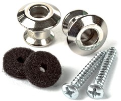 Dunlop Straplok Dual Design Strap Button Set - Nickel