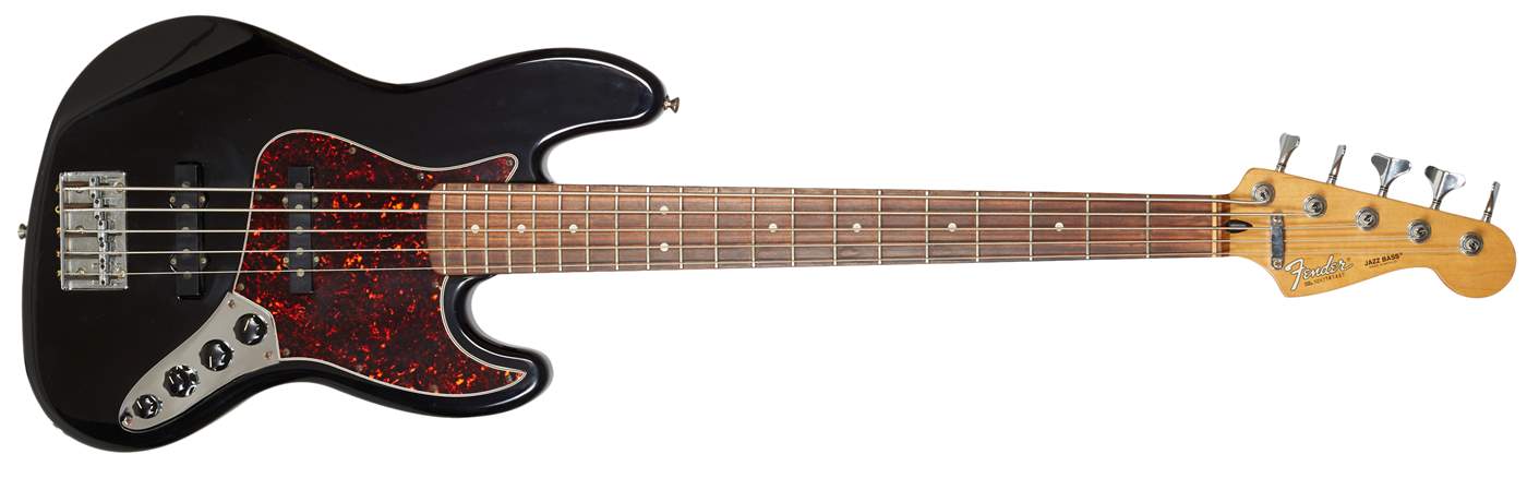 FENDER 1997 Jazz Bass Deluxe 5 MIM Elektrische basgitaar Kytary