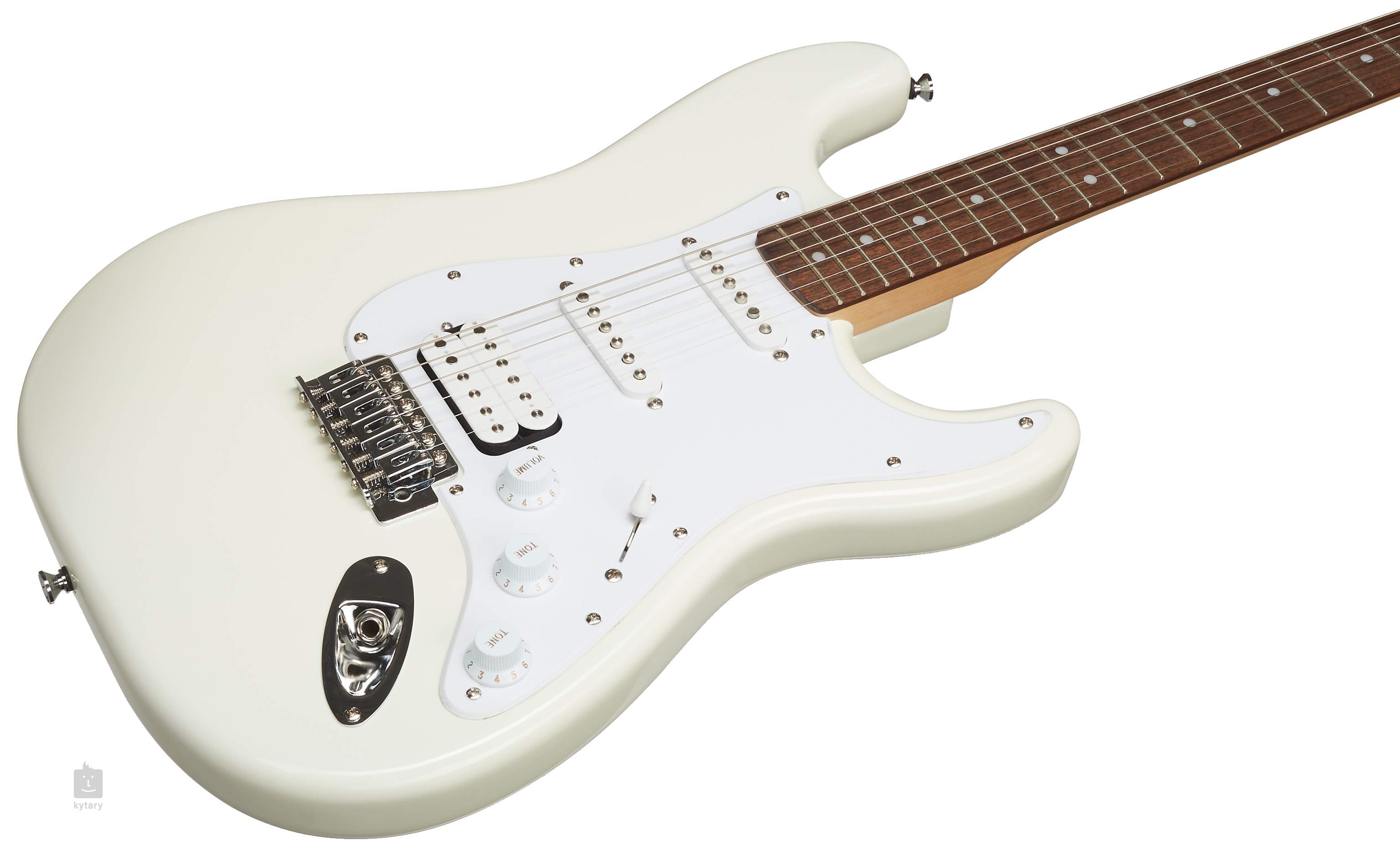 squier bullet strat hss arctic white met tremolo