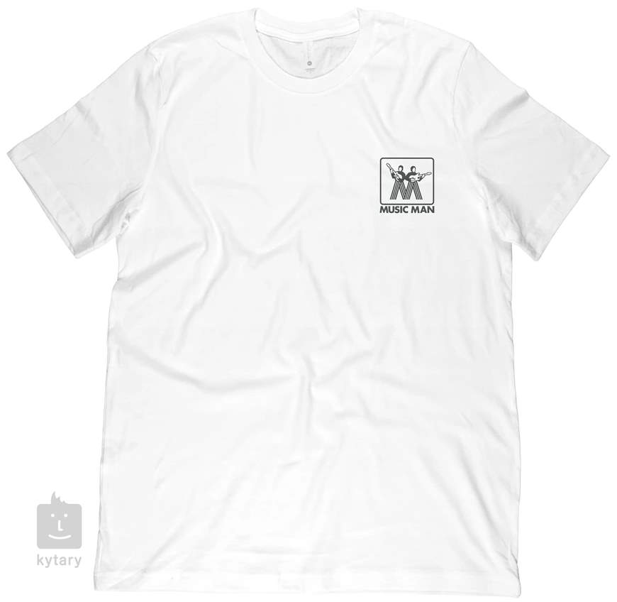 Faeröer multifunctioneel bijstand MUSIC MAN Vintage Logo White T-Shirt M T-shirt