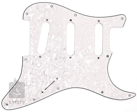 blue strat black pickguard