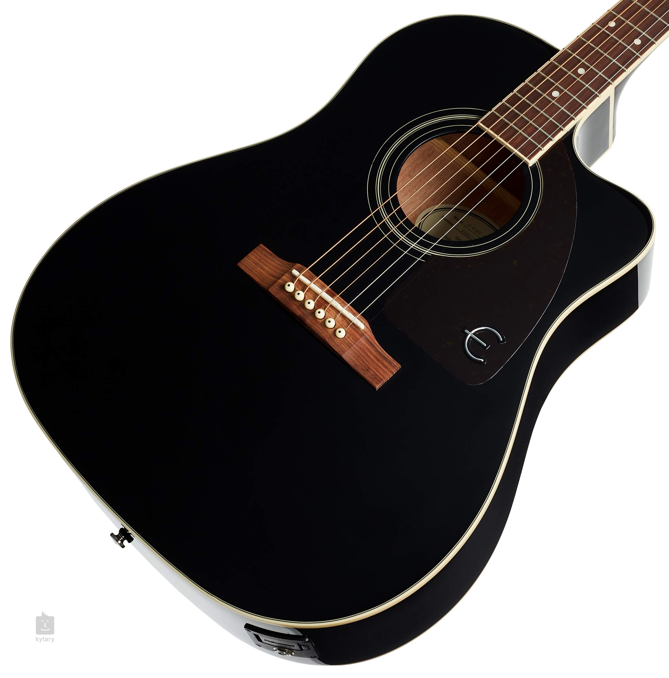 Epiphone J-45 EC Studio Ebony The Music Den | Epiphone Studio Ebony |  sincovaga.com.br