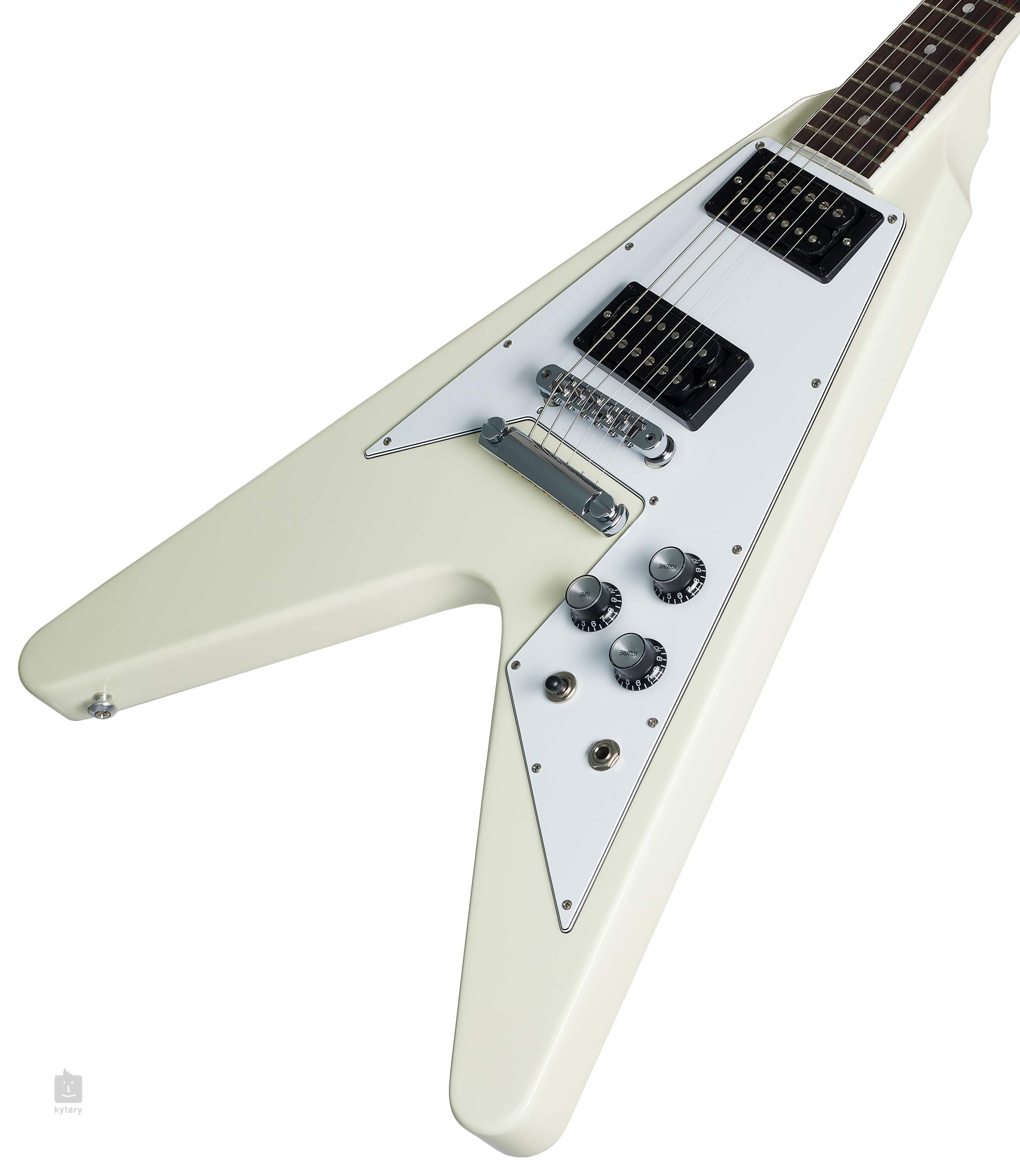 Moderator Actie boog GIBSON 70s Flying V Classic White Elektrische gitaar