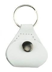 Perri's Leathers Pick Keychain White