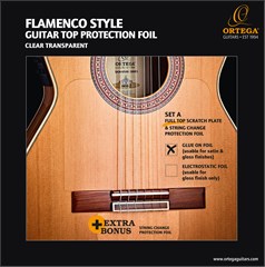 Ortega OPG-FLAM1 Flamenco Glued Full Top Pickguard