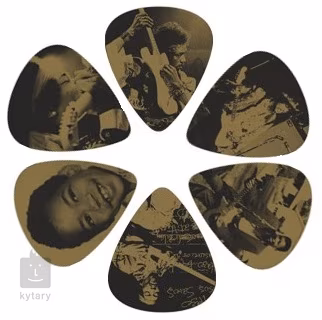 Dunlop Jimi Hendrix Pick Tin West Coast Boy - Kostki sygnowane