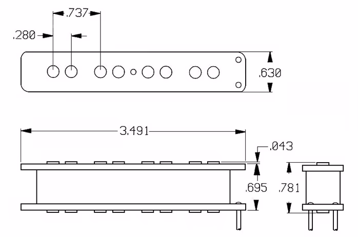 Seymour Duncan SJB-3N BLK Quarter Pound Jazz Bass - Przetwornik do elektrycznej gitary basowej