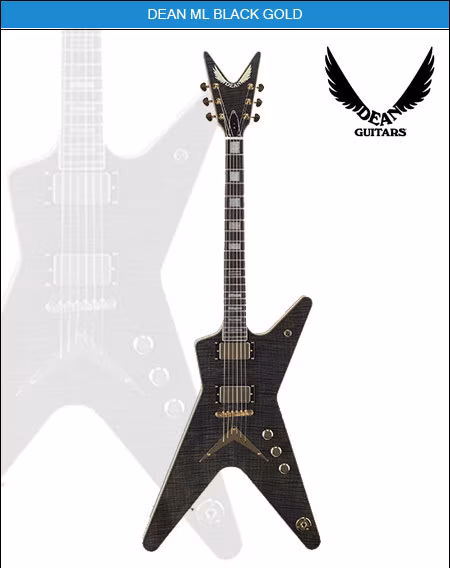 Dean ML BLACK GOLD - Gitara elektryczna
