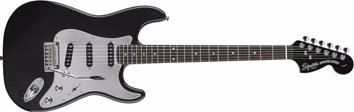 Fender Squier Standard Stratocaster Black and Chrome - Gitara elektryczna