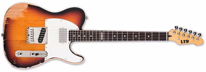 ESP LTD TE-202 Distressed 3TSB - Gitara elektryczna