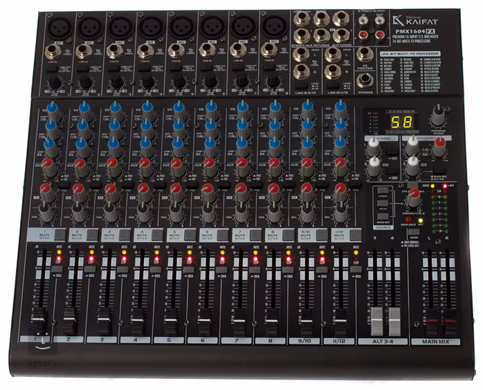 Kaifat PMX 1604 FX - Konsoleta mikserska ze wzmacniaczem