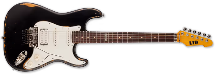 ESP LTD ST-203 FR Distressed BK - Gitara elektryczna