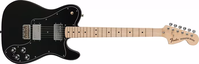 Fender 72 Telecaster Deluxe MN BK - Gitara elektryczna