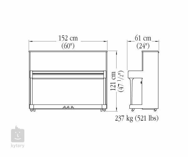 Yamaha B3 PWH - Pianino akustyczne