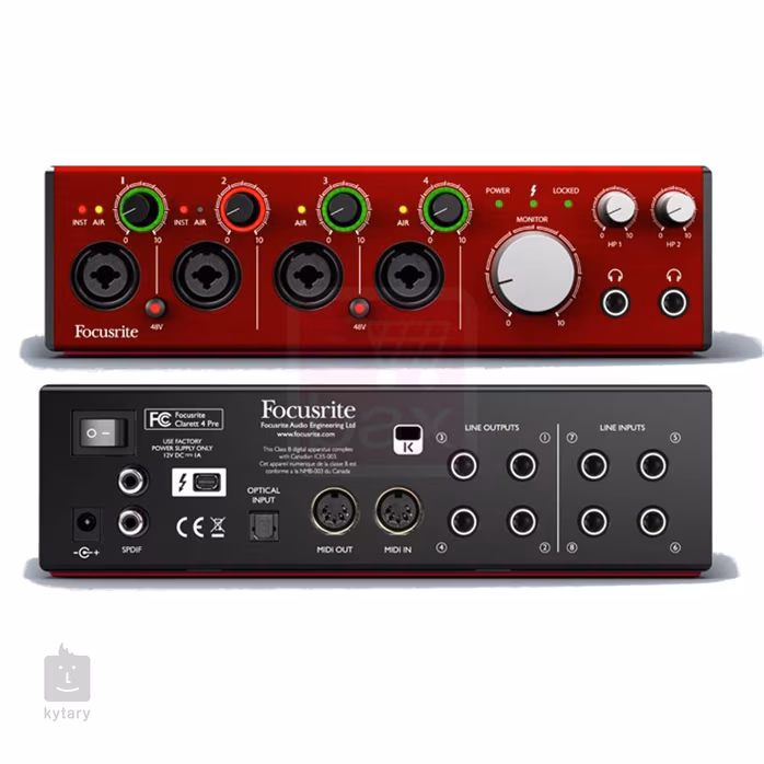 Focusrite Clarett 4 Pre (używane) - Karta dźwiękowa Thunderbolt