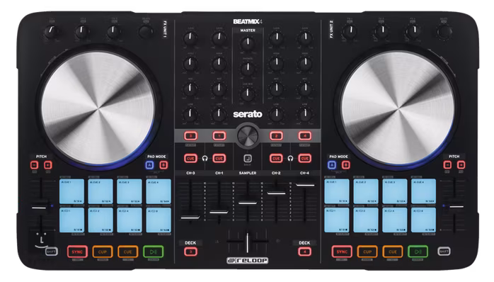 Reloop Beatmix 4 MK2 (używane) - Kontroler DJ-ski z kartą dźwiękową