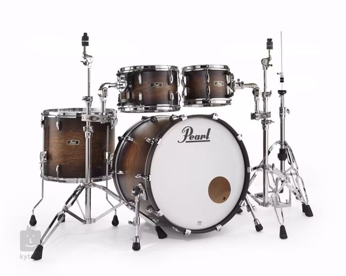 Pearl Wood-Fiberglass Satin Cocoa Burst (rozpakowane) - Zestaw perkusyjny