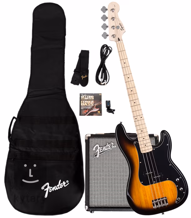 Fender Stop Dreaming, Start Playing!™ Set: Affinity Series™ Precision Bass® with Fender® Rumble™ 15 Amp, Brown Sunburst, 230V EU - Kompletny zestaw basowy