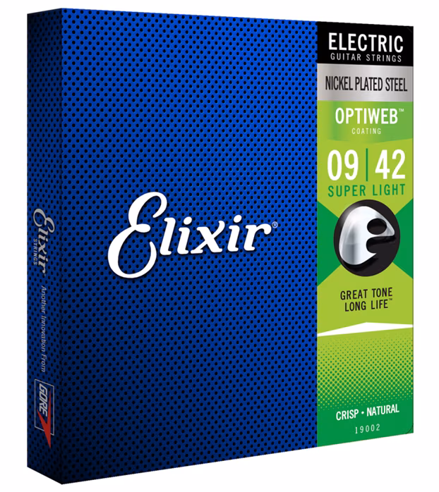 Elixir Optiweb Super Light - Struny do gitary elektrycznej