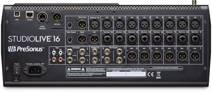 PreSonus StudioLive 16 - Cyfrowa konsoleta mikserska