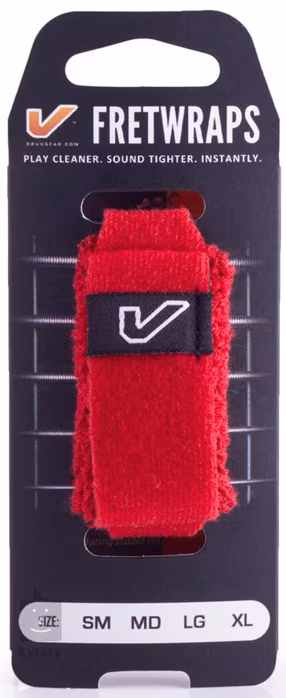 Gruvgear FretWraps Fire Red Large - Tłumik strun
