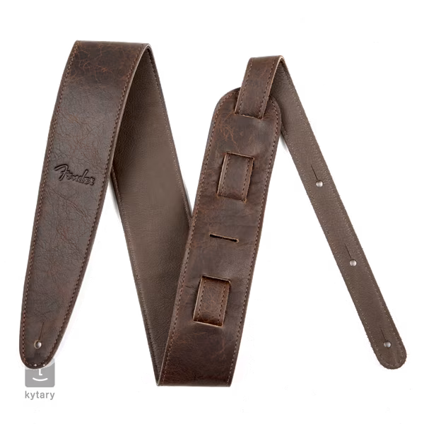 Fender Artisan Crafted Leather Strap 2.5" Brown - Pas gitarowy