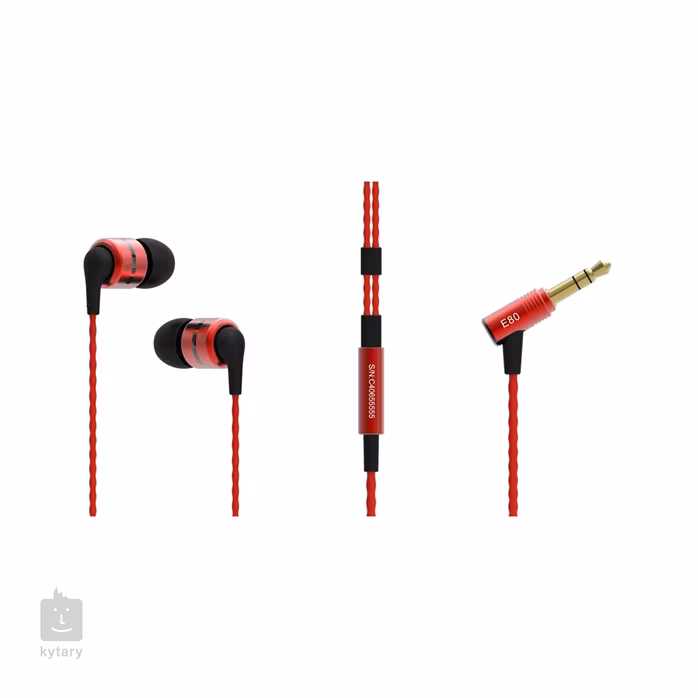 SoundMAGIC E80 Black Red - Słuchawki In-Ear