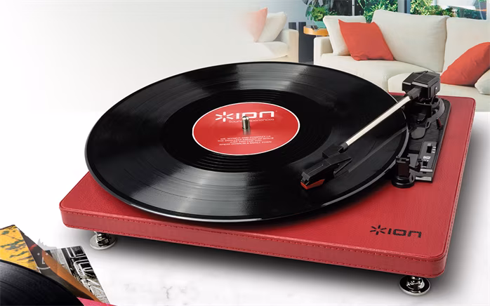 ION Compact LP Burgundy - Gramofon