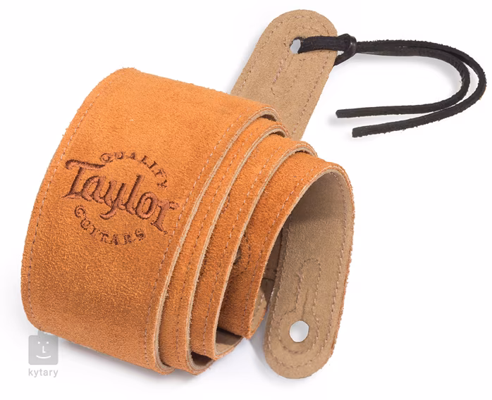 Taylor Honey Suede Logo Guitar Strap - Pas gitarowy