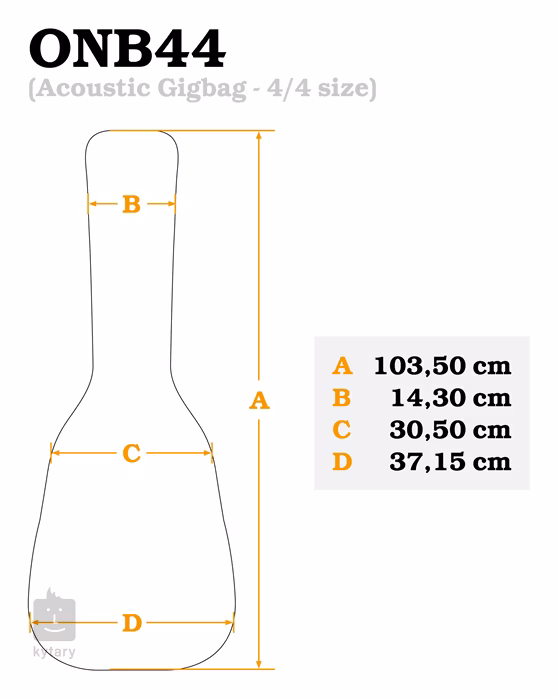Ortega ONB44 - Pokrowiec na gitarę klasyczną
