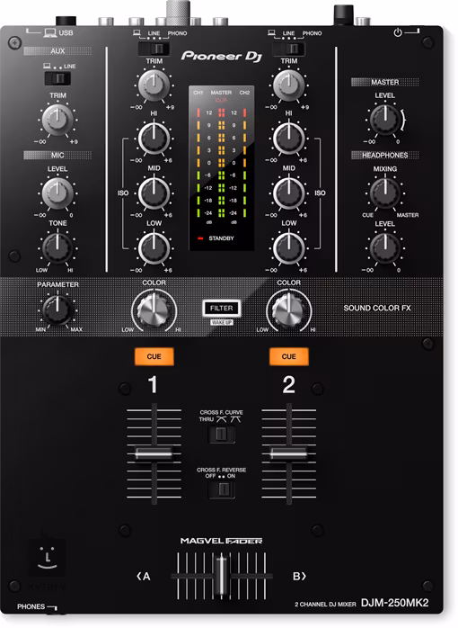 Pioneer DJ DJM-250MK2 - Cyfrowa konsoleta mikserska