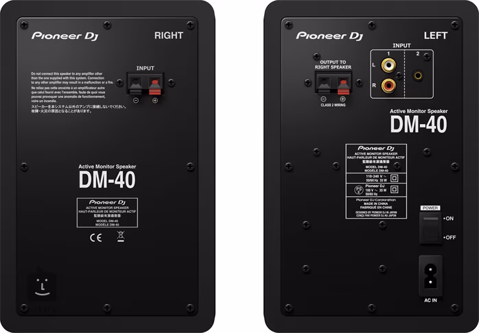 Pioneer DJ DM-40 - Aktywne monitory studyjne