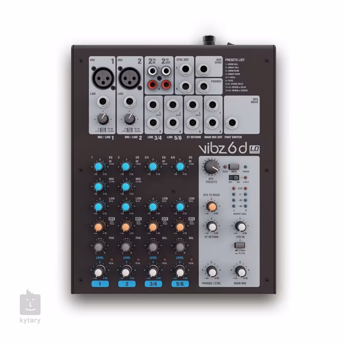 LD Systems VIBZ 6 D - Analogowa konsoleta mikserska