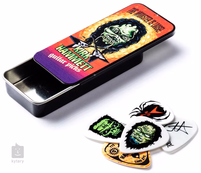 Dunlop Kirk Hammett Pick Tin - Kostki sygnowane